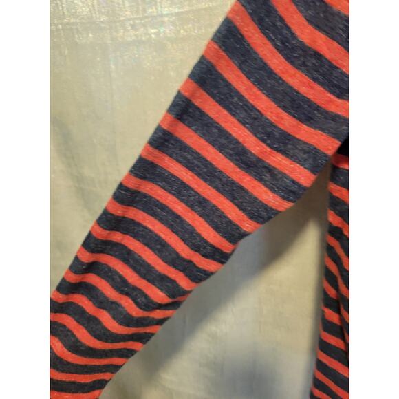 JCREW‎ Large Men's Blue Dark Orange Heathered Slub Cotton Sweater Retro Academia - Picture 2 of 4